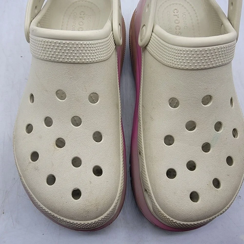 Crocs Mega Crush Classic Womens 9 Platform Clogs Comfort Walking Casual